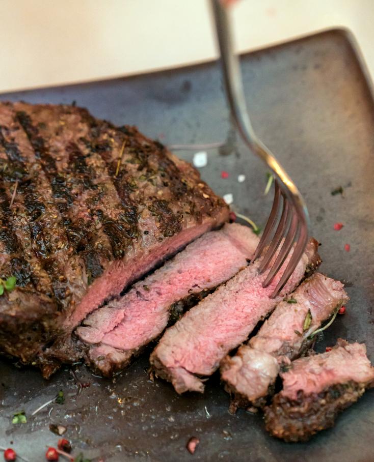 beef rib steak with spice rub
