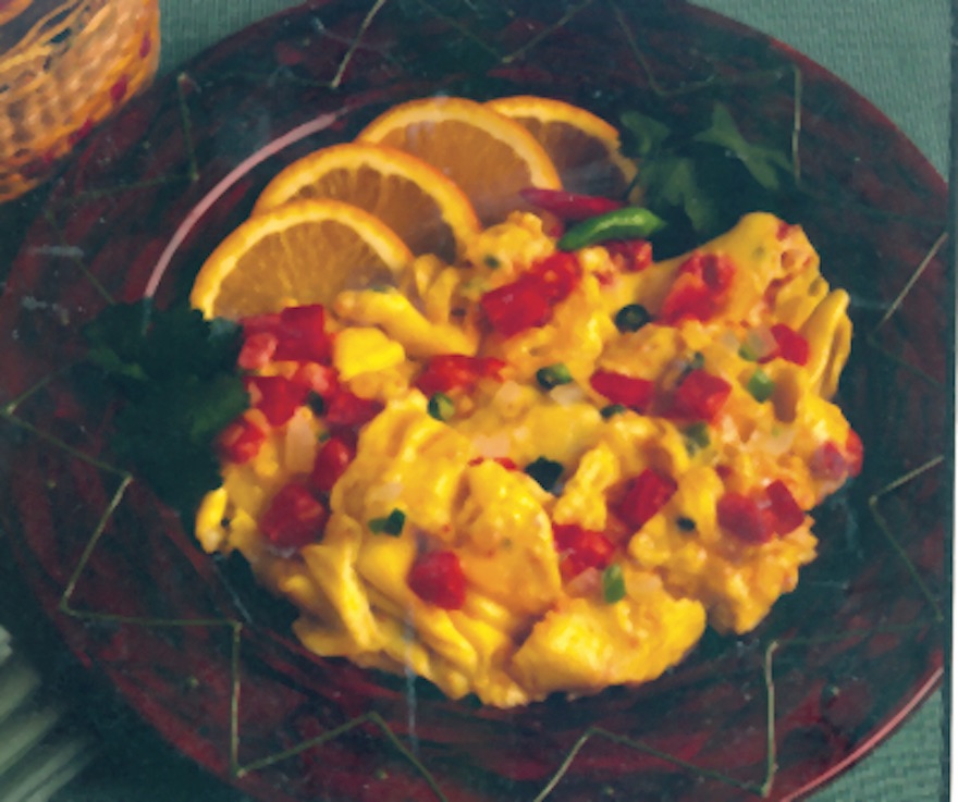Mexican style scrambled eggs