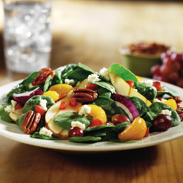 Grilled Oregon Pear and Spinach Salad