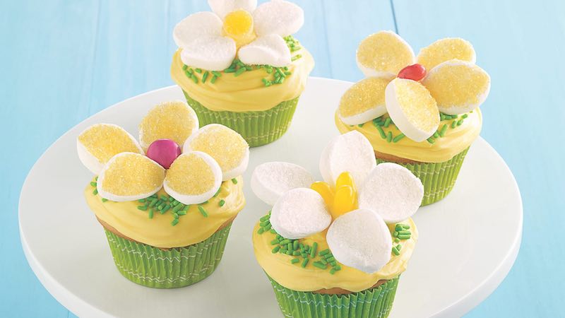 easy lemon daisy cupcakes
