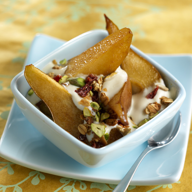 Simple & Sweet: Greet Fall with Roasted Pears with Yogurt